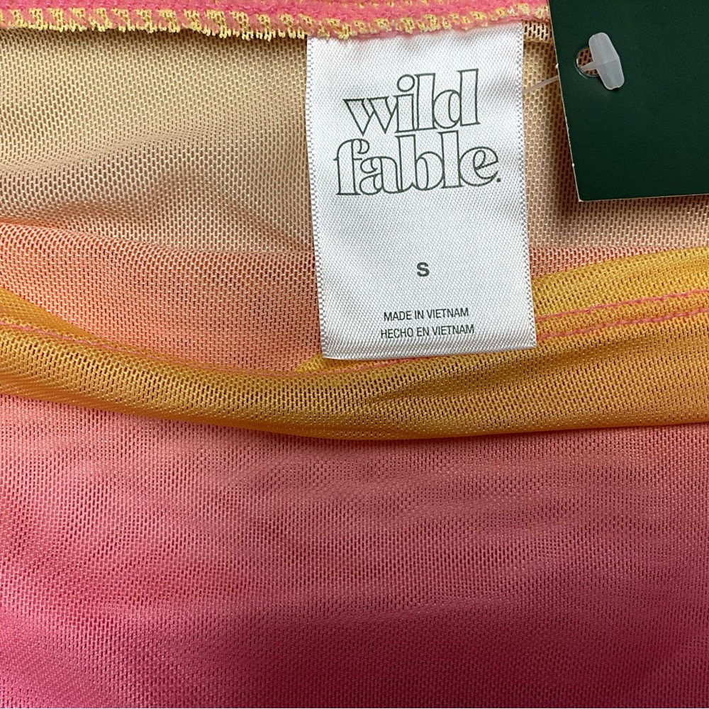 Colorful Ruched Mini Skirt - Picture 5 of 6
